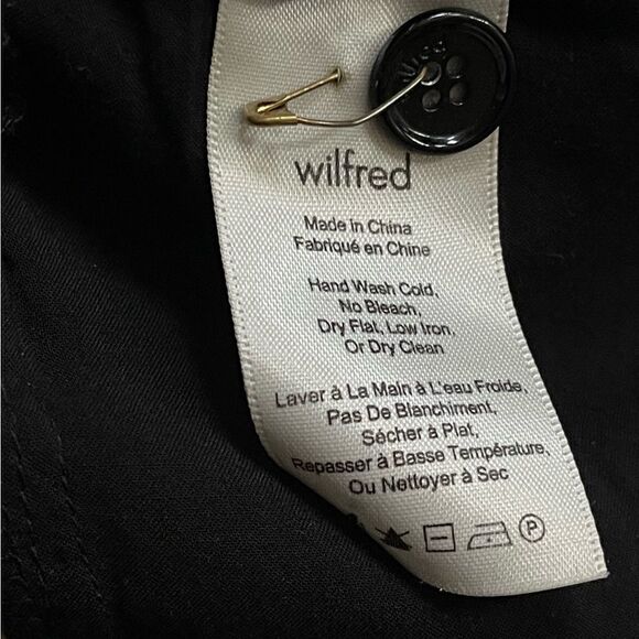 aritzia Wilfred Black Blue Marais Wilfred Winter Floral Casual Luxe Pants XXS - Picture 14 of 14